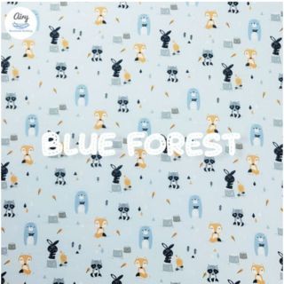 Airy Breathable Matress Sheet M 60X100 Size ผ้าปูเบาะนอน ไซส์ M Blue Forest