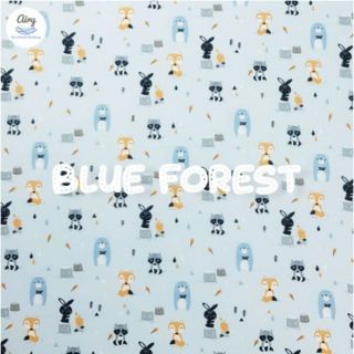 Airy Breathable Matress Sheet (Size S-65) ผ้าปูเบาะนอนหายใจผ่านได้ สำหรับเบาะขนาด 65X95X5 ซม. Blue Forest