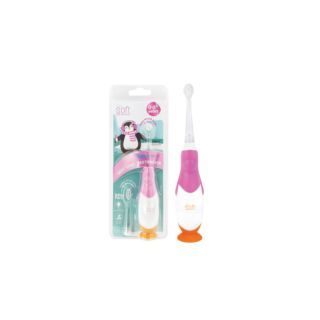 Babiesoft แปรงสีฟันไฟฟ้า Soft รุ่น Baby Smile ระบบสั่นแบบโซนิคไม่ทำให้เหงือนร่น เหมาะสำหรับอายุ 0-3 ขวบ