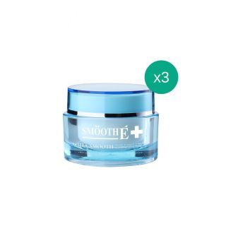 Smooth E Aqua Smooth 40g. พรีเซรั่ม เติมน้ำให้ผิว ฟื้นฟูผิวขาดน้ำ เพิ่มความชุ่มชื้นให้ผิวอิ่มน้ำยาวนาน อ่อนโยนต่อผิว เย็นสบายผิว สมูทอี (แพ็ค 3)