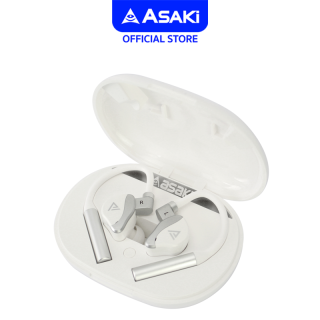 Asaki Bluetooth Earphone หูฟังอินเอียร์บลูทูธ V5.0 หูฟังไร้สาย พร้อมกล่องชาร์จ เสียงดี เบสแน่น รุ่น A-K6660