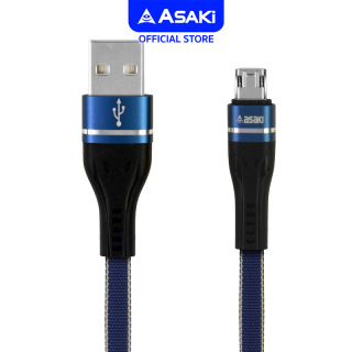 Asaki Charger สายชาร์จและซิงค์ข้อมูล ชาร์จเร็ว 2.4 A ระบบ Android ข้อต่อยืดหยุ่น แข็งแรง รุ่น A-2047