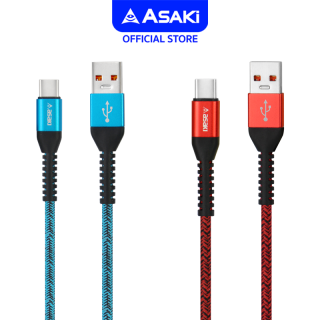 Asaki Charging Cable สายชาร์จและโอนย้ายข้อมูล Fast Charge ชาร์จเร็ว ปลอดภัย Type C ระบบ Android รุ่น A-2302