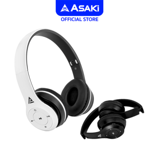 Asaki Headphone Bluetooth หูฟังเฮดโฟนบลูทูธ V5.1 เชื่อมต่อง่าย เสียงดี เบสหนัก ไมค์ชัด รุ่น A-K6913