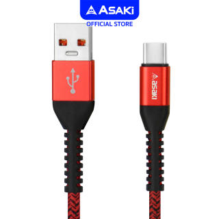 Asaki Charging Cable สายชาร์จและซิงค์ข้อมูล หัวเสียบ Type-C ระบบ Android Fast Charge 5.0A รุ่น A-2301