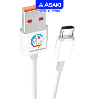 Asaki Charging Cable สายชาร์จและโอนย้ายข้อมูล ลิขสิทธิ์แท้โดราเอมอน สาย Micro ระบบ Android สินค้าคละลาย รุ่น A-DMC8004