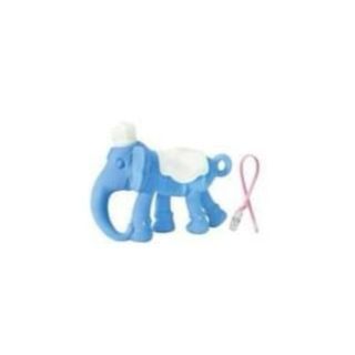 Ange ยางกัดช้างน้อย รุ่นใหม่ Elephant 4 Legs Teether ของแท้ มี มอก. แถมฟรี กล่องเก็บกันฝุ่น (ฟ้า)