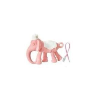 Ange ยางกัดช้างน้อย รุ่นใหม่ Elephant 4 Legs Teether ของแท้ มี มอก. แถมฟรี กล่องเก็บกันฝุ่น (ชมพู)