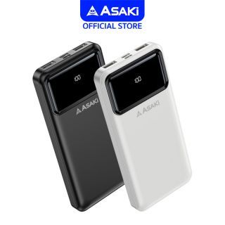 Asaki Powerbank พาวเวอร์แบงค์ 10,000 mAh. มีมอก. หน้าจอ LED แสดงผล พร้อม 2 ช่อง USB รุ่น A-B3560