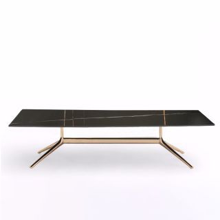 [Pre-Order] Home Studio Marble Black Coffee Table ชุดโต๊ะกลางห้องรับแขกท็อปหินอ่อนสีดำ