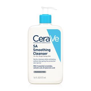 Cerave SA smoothing cleanser ผลิตภัณฑ์ทำความสะอาดช่วยผลัดเซลล์ผิวและสิ่งสกปรกที่อุดตันรูขุมขนให้หลุดออก 473ml