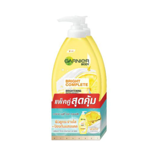 GARNIER Light Whiteningmoisturizing Milk Lotion ครีมบำรุงผิวกาย 400ml (2 bottles)