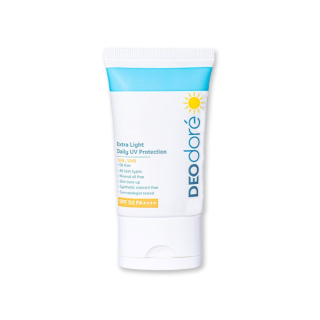 Deodore'  Extra Light Daily UV Protection SPF 50 PA++++ ครีมกันแดดปรับสีผิวให้กระจ่างใส 30 ml