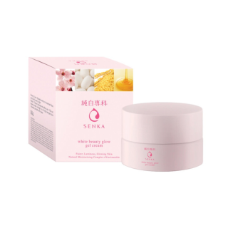 Senka White Beauty Glow Gel Cream เจลครีมบำรุงผิวหน้า 15g.