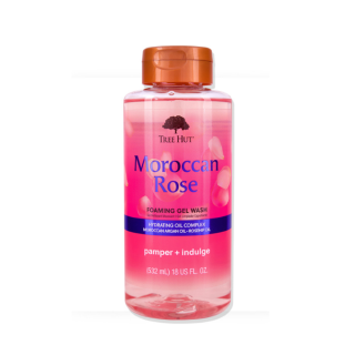 TREE HUT Moroccan Rose Foaming Gel Wash เจลอาบน้ำ กลิ่น โมรอคแคน โรส 532ml.