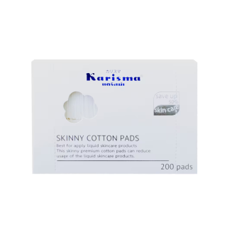 Karisma Skinny Cotton Pads สำลีเนื้อ cotton 100% 200pads