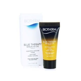 Biotherm Blue therapy serum in oil night เซรั่มบำรุงผิว อุดมด้วยส่วนผสมจากซีซูการ์และโกลเด้นออยล์ คอมเพล็กซ์ 5ml.