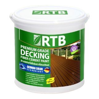 RTB Paint - [โปร่งแสง]สีทาไม้พื้นไฟเบอร์ซีเมนต์ 1 gal. ชนิดเงา(Gloss)