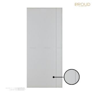 PROUD รุ่น YG 03 สีขาว บานประตูภายใน UPVC เกรด A บานเลื่อนเซาะร่อง ขนาด 70x200x3.5 ซม. ทรงกลม