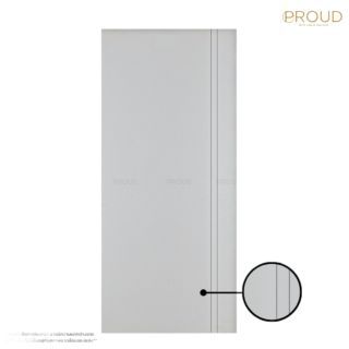 PROUD รุ่น YG 03 สีขาว บานประตูภายใน UPVC เกรด A บานเลื่อนเซาะร่อง ขนาด 70x200x3.5 ซม.