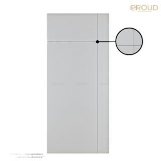 PROUD รุ่น YG 05 สีขาว บานประตูภายใน UPVC เกรด A บานเลื่อนเซาะร่อง ขนาด 70x200x3.5 ซม.