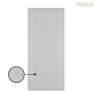 PROUD รุ่น YG 06 สีขาว บานประตูภายใน UPVC เกรด A บานเลื่อนเซาะร่อง ขนาด 70x200x3.5 ซม.