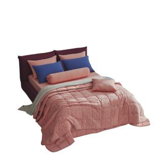 ELLE DECOR ผ้าปู 5ฟุต 5ชิ้น ELLE SIMPLICITE SIMP-03 สีโรส