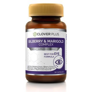 Clover Plus แพ็คคู่ Bilberry and Marigold Complex อาหารเสริมวิตามินเหมาะกับสายตา 2 กระปุก