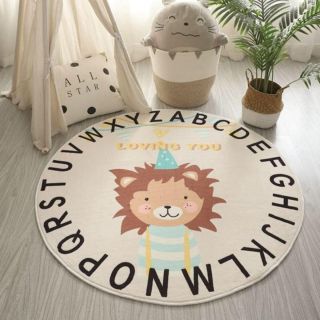 Cozybrown พรมกลมลายน่ารัก ลายสิงโต 5 ขนาด  [Pre-Order]