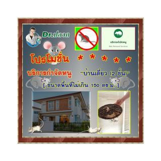 Dr.ปลวก-บริการกำจัดหนู(บ้านเดี่ยว)-ขนาดไม่เกิน 150 ตร.ม.