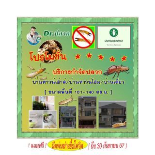 Dr.ปลวก-บริการกำจัดปลวก(บ้านทาวน์เฮ้าส์)-ขนาด 101-140 ตร.ม.