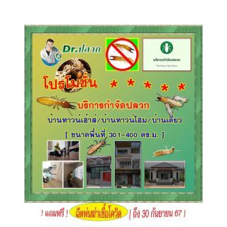 Dr.ปลวก-บริการกำจัดปลวก(บ้านทาวน์เฮ้าส์)-ขนาด 301-400 ตร.ม.