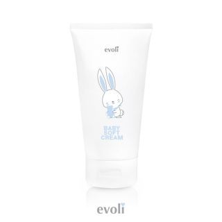 Evoli Baby Soft Cream ครีมบำรุงผิวหน้าและกาย เพื่อผิวนุ่ม ไม่เหนียวเหนอะหนะ ช่วยให้ผิวตัวเล็กนุ่มชุ่มชื่น ขนาด 150Ml