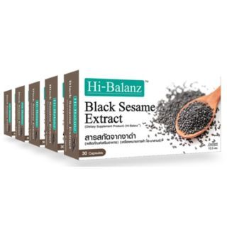 Hi-Balanz Black Sesame Extract สารสกัดจากงาดำ 5 กล่อง รวม 150 แคปซูล