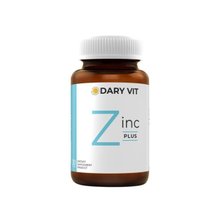 Dary Vit Zinc Plus ดารี่ วิต อาหารเสริม ซิงค์ พลัส แร่ธาตุสังกะสี ช่วยเสริมสร้างระบบภูมิคุ้มกัน ป้องกันไวรัส (30 แคปซูล)