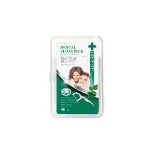 Dentiste Dental Floss Pick ไหมขัดฟันพร้อมด้ามจับ กลิ่นมิ้นต์ 40 ชิ้น