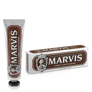 Marvis Jasmin Mint ยาสีฟันที่เข้มข้น เนื้อครีม เสริมสร้างเคลือบฟันและป้องกันฟันผุ