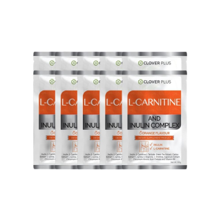 Clover Plus L-CARNITINE AND INULIN COMPLEX แอลคาร์นิทีน ดีท็อกซ์ (10ซอง)