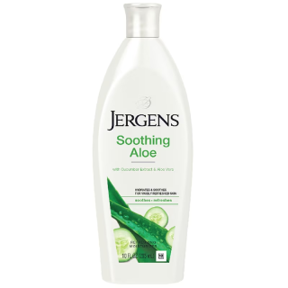 Jergens Soothing Aloe Relief Lotion โลชั่นคืนความสดชื่น พร้อมเผยผิวดูสว่างใส 295ml.