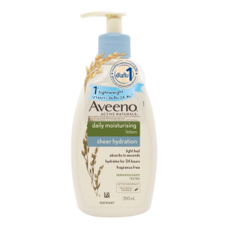 AVEENO Daily Moisturizing Lotion Sheer Hydration โลชั่นเนื้อบางเบา สารสกัดจากข้าวโอ๊ตธรรมชาติ 350ml