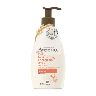 AVEENO Daily Moisturizing Energizing Lotion โลชั่นพรีไบโอติกโอ๊ตธรรมชาติ และเชียร์บัตเตอร์ 354 ml