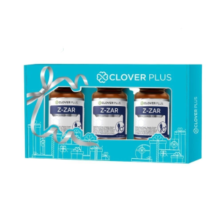 Clover Plus Special Gift Set Z-ZAR วิตามินและสารสกัดจาก ถั่งเช่า ทิเบต เข้มข้น และ เห็ดหลินจือ (30แคปซูล x3)