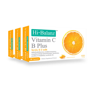 Hi-Balanz Vitamin C B Plus วิตามิน ซี บี พลัส 3 กล่อง รวม 90 แคปซูล