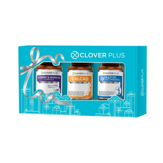 Clover Plus Special Gift Set 19 Multivit and Mineral + Calcad + Bilberry & Marigold Complexอาหารเสริมสายตา กระดูกแข็งแรง