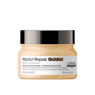 LOREAL Absolut repair golden professlonal mask มาส์กบำรุงผมแห้งเสีย 250ml