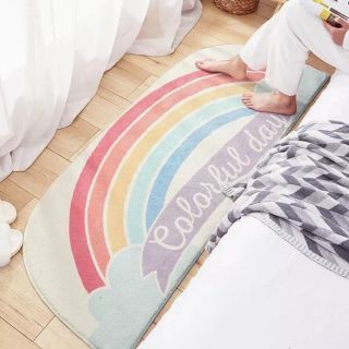 Cozybrown พรมทรงยาวขนนุ่ม ลาย Rainbows Colorful Day 5 ขนาด  [Pre-Order]