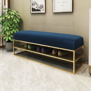 [Pre-Order] Home Studio Golden Bench เก้าอี้ม้านั่งยาวหุ้มกำมะหยี่สำหรับแต่งบ้าน