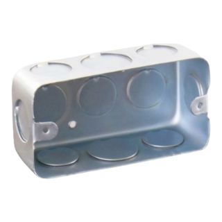 HACO กล่องฝัง แฮนดี้บอกซ์ พร้อมรูสำหรับต่อสายดิน Galvanized Steel Handy Box With Terminal รุ่น TJ-W111