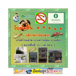 Dr.ปลวก-บริการกำจัดปลวก(บ้านทาวน์เฮ้าส์)-ขนาด 101-140 ตร.ม.