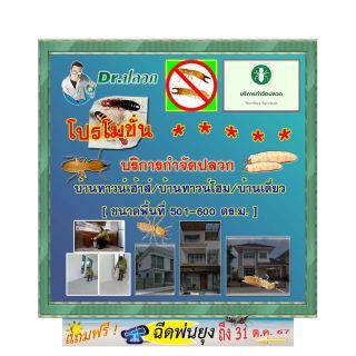 Dr.ปลวก-บริการกำจัดปลวก(บ้านทาวน์เฮ้าส์)-ขนาด 501-600 ตร.ม.